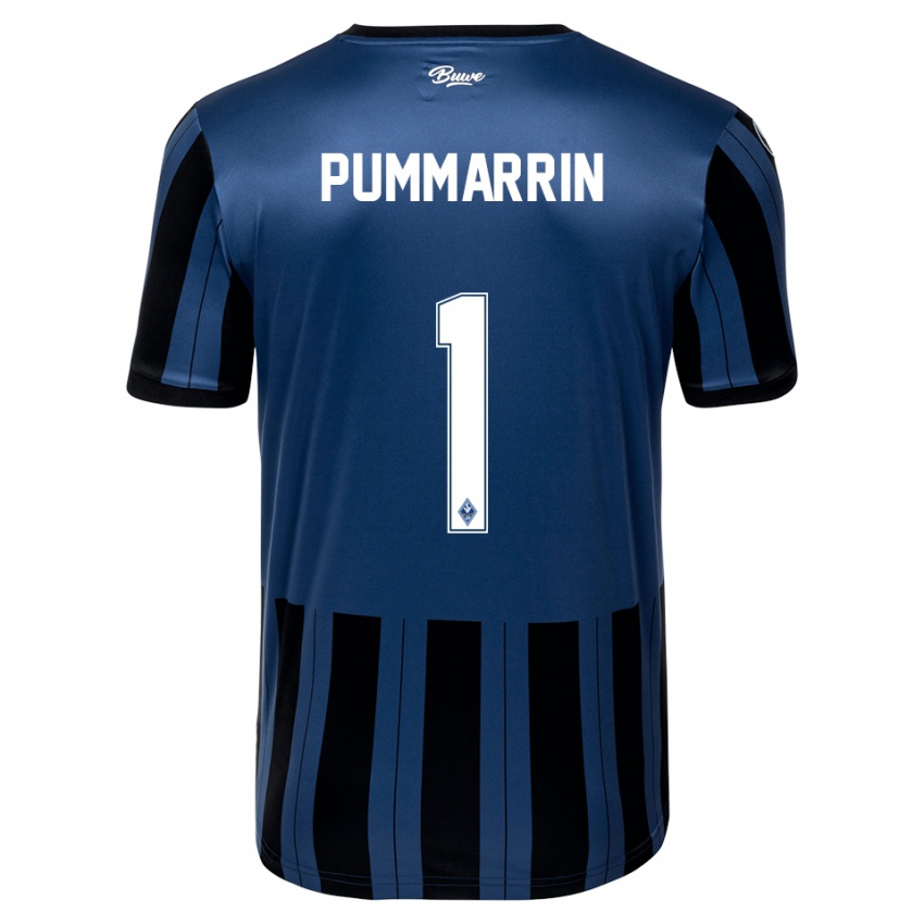 נשים Kritsana Pummarrin #1 כחול אפור שחור ג'רזי ביתית 2025/26 חולצה קצרה