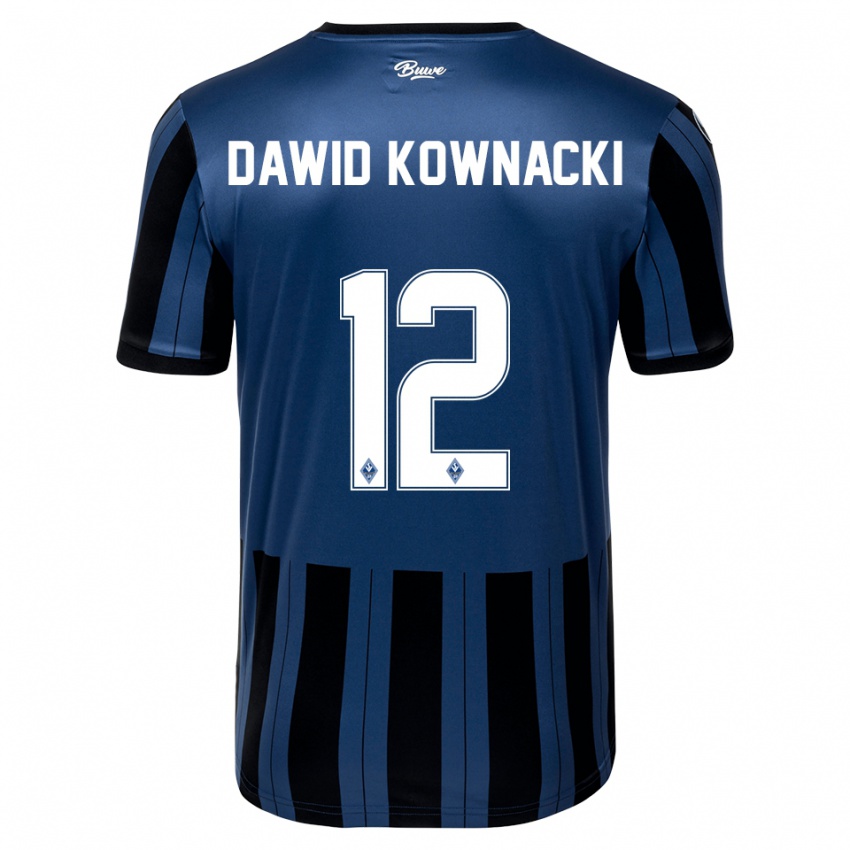 נשים Jakub Dawid Kownacki #12 כחול אפור שחור ג'רזי ביתית 2025/26 חולצה קצרה