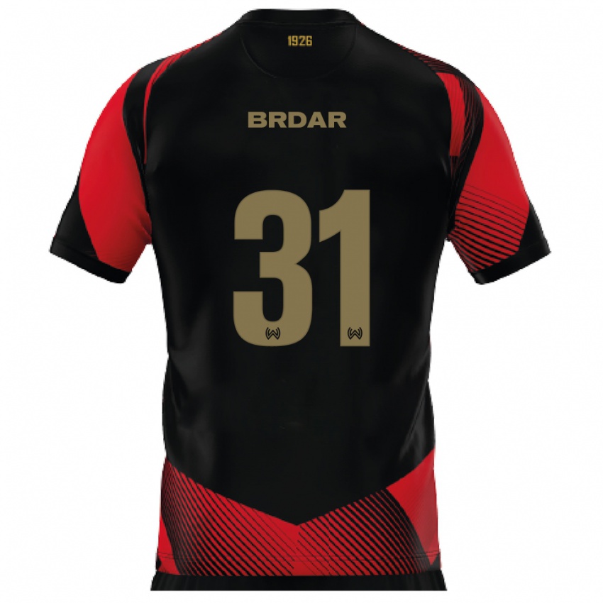 נשים נואה פיליפ ברדאר #31 שחור אדום ג'רזי ביתית 2025/26 חולצה קצרה