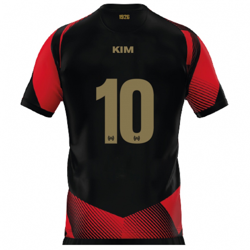 נשים סאן-קיל קים #10 שחור אדום ג'רזי ביתית 2025/26 חולצה קצרה
