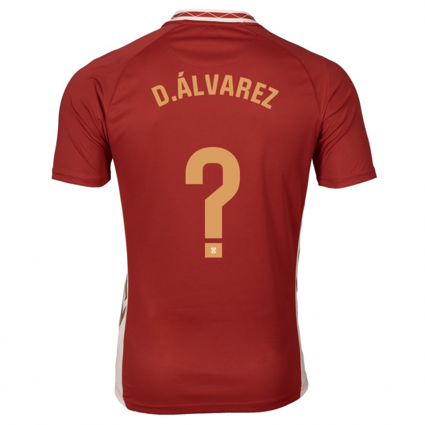 נשים Daniel Álvarez #0 בורדו זהב הרחק ג'רזי 2025/26 חולצה קצרה