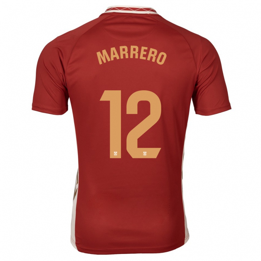 נשים Marcos Marrero #12 בורדו זהב הרחק ג'רזי 2025/26 חולצה קצרה