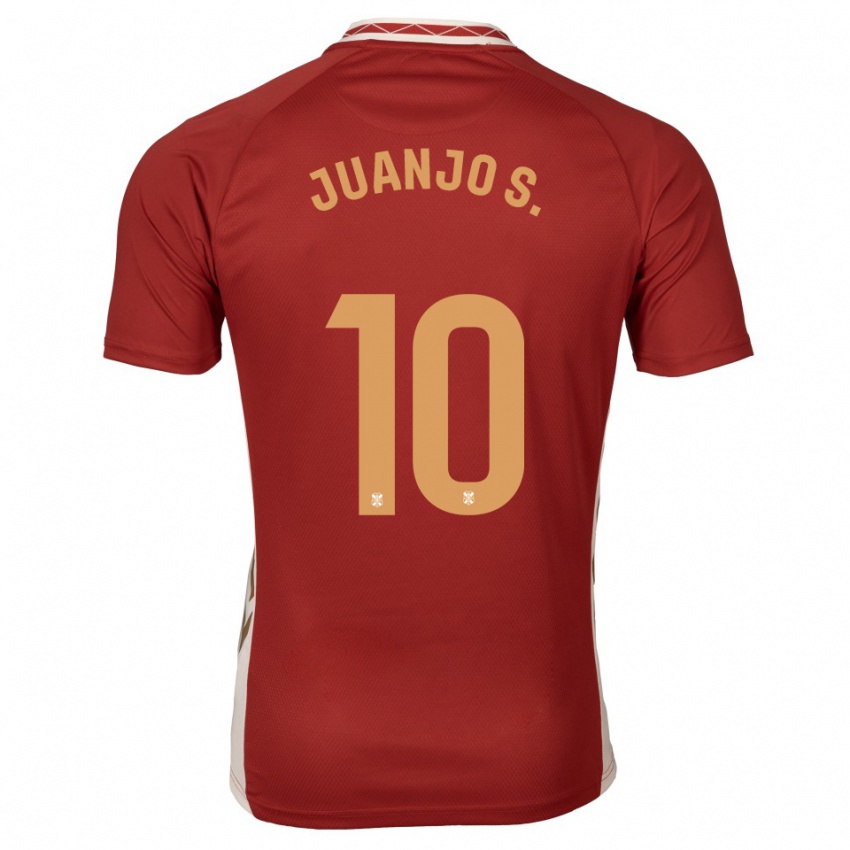 נשים Juanjo Sánchez #10 בורדו זהב הרחק ג'רזי 2025/26 חולצה קצרה