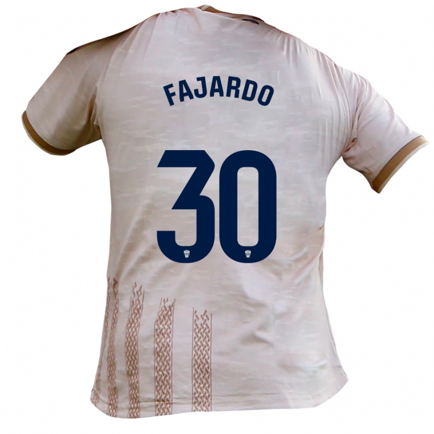 נשים חוסה פחארדו נלסון #30 לבן מלוכלך חום הרחק ג'רזי 2025/26 חולצה קצרה