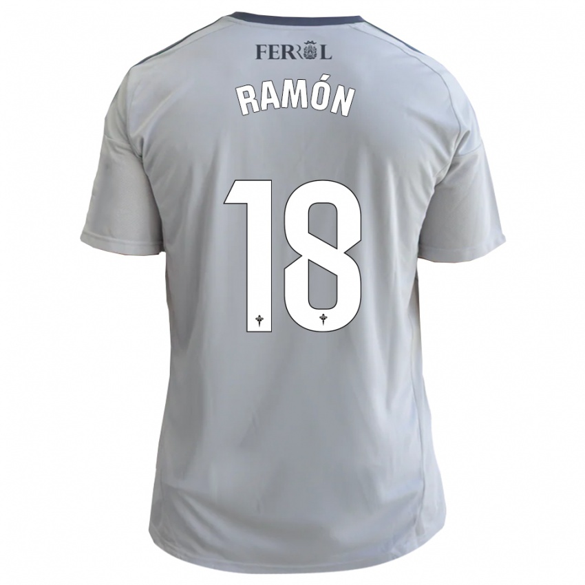 נשים אלברו רמון אלבארס #18 אפור כסף הרחק ג'רזי 2025/26 חולצה קצרה
