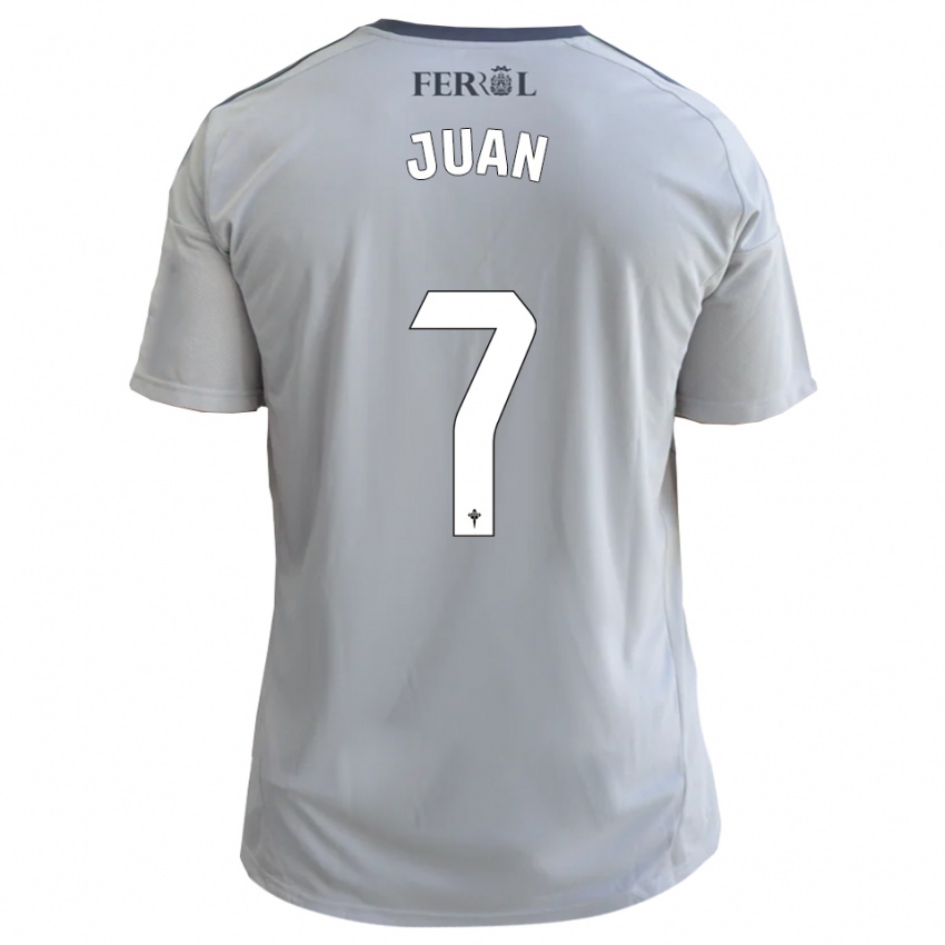 נשים אלברו חואן #7 אפור כסף הרחק ג'רזי 2025/26 חולצה קצרה