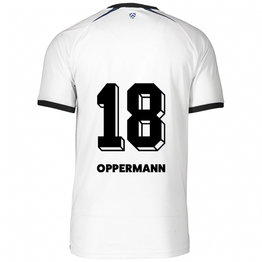 נשים לאו פרידריך אופרמן #18 לבן שחור הרחק ג'רזי 2025/26 חולצה קצרה