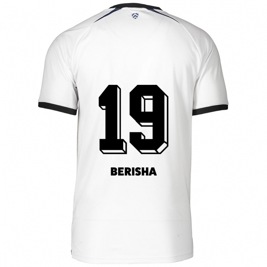 נשים Artijola Berisha #19 לבן שחור הרחק ג'רזי 2025/26 חולצה קצרה