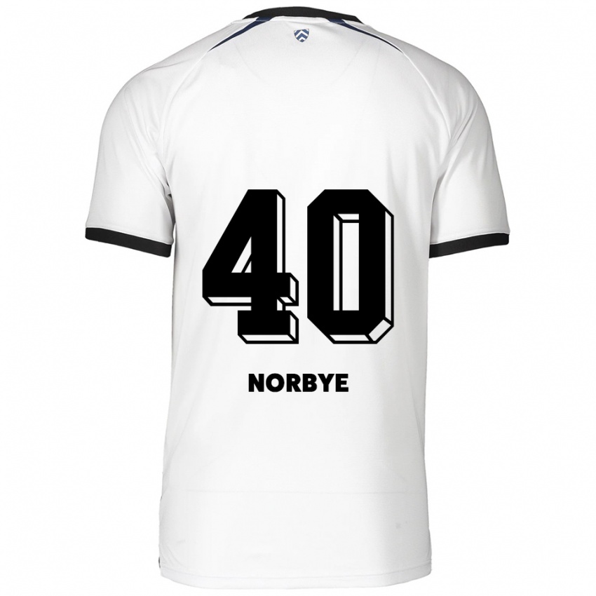 נשים ג׳ונת׳ן פונהים נורבי #40 לבן שחור הרחק ג'רזי 2025/26 חולצה קצרה