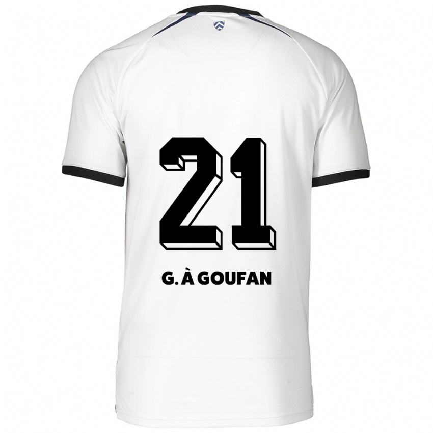 נשים Marc Gouiffe À Goufan #21 לבן שחור הרחק ג'רזי 2025/26 חולצה קצרה