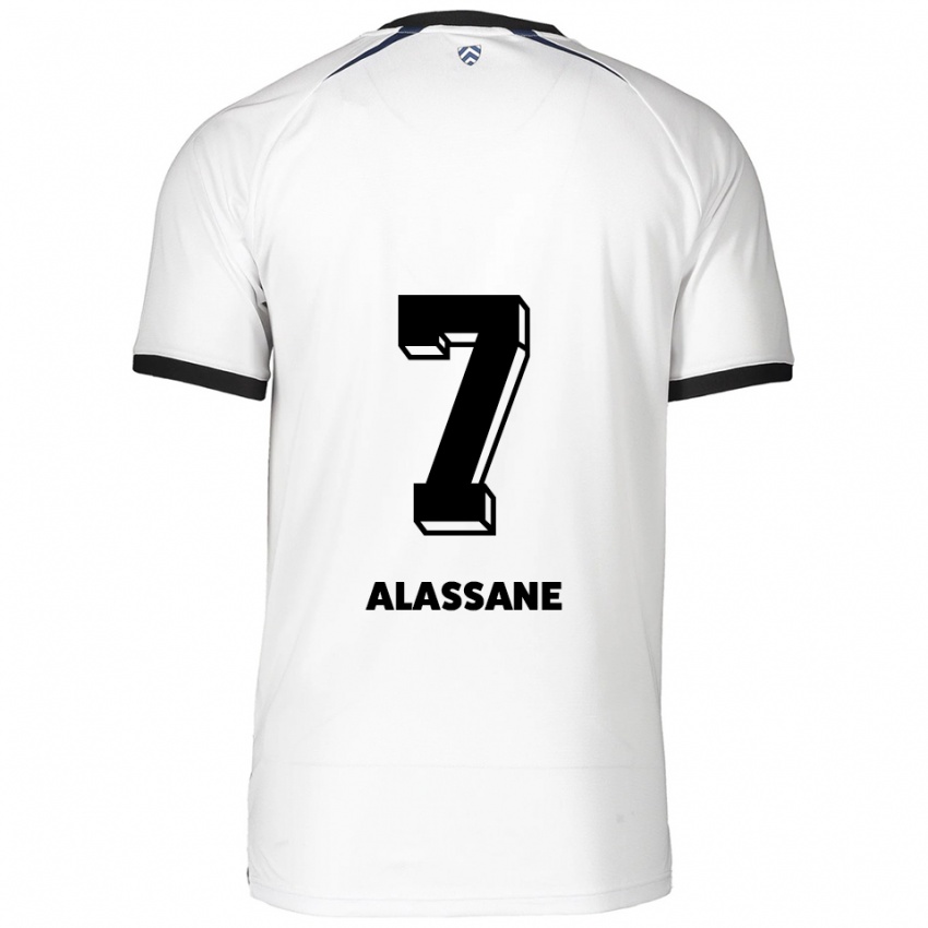 נשים Latif-Bilal Alassane #7 לבן שחור הרחק ג'רזי 2025/26 חולצה קצרה