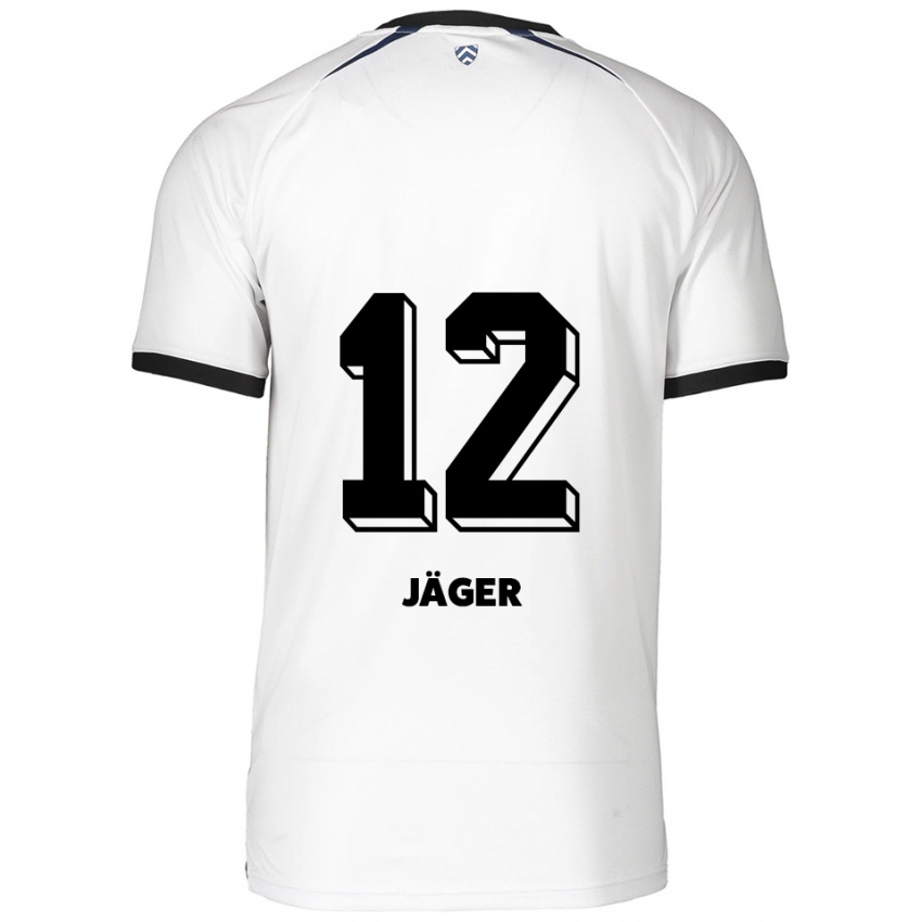 נשים מינו ג׳ואל ג׳אגר #12 לבן שחור הרחק ג'רזי 2025/26 חולצה קצרה