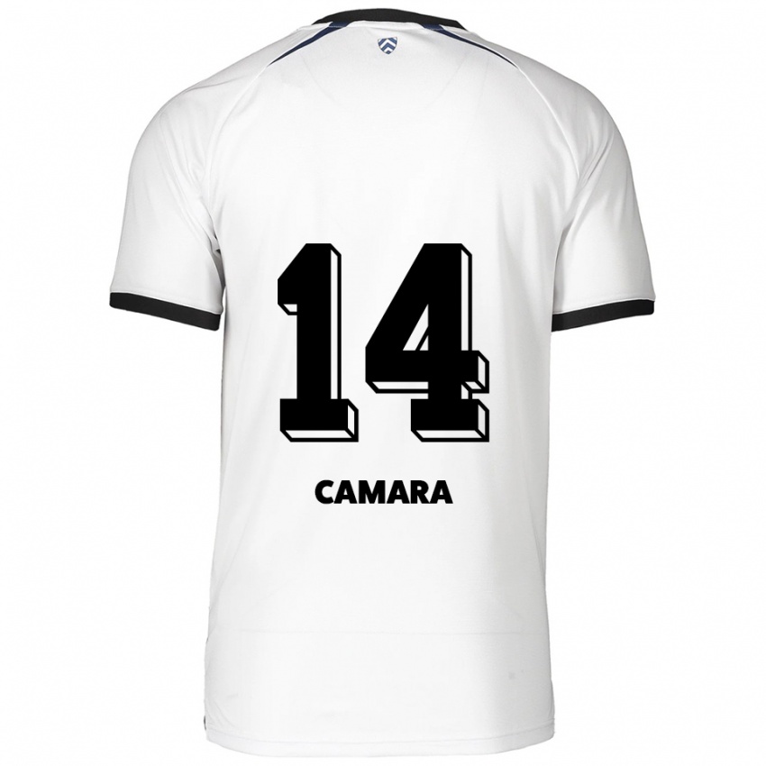 נשים פודה קמארה #14 לבן שחור הרחק ג'רזי 2025/26 חולצה קצרה