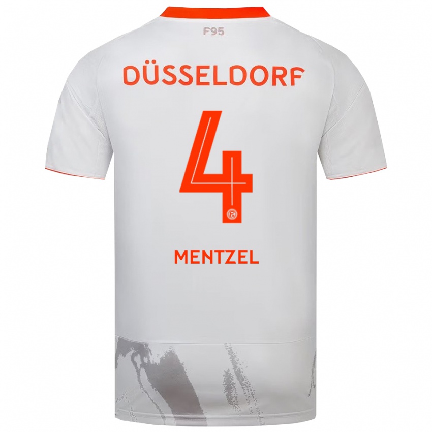 נשים לוי פריץ מנצל #4 לבן כתום הרחק ג'רזי 2025/26 חולצה קצרה