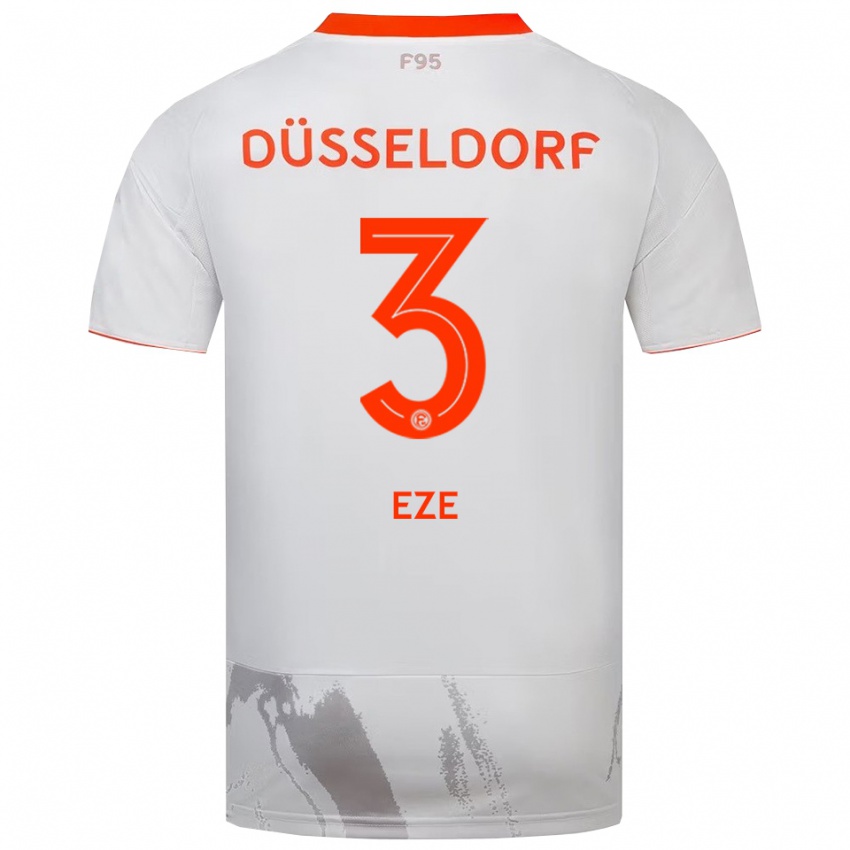 נשים Ben Eze #3 לבן כתום הרחק ג'רזי 2025/26 חולצה קצרה