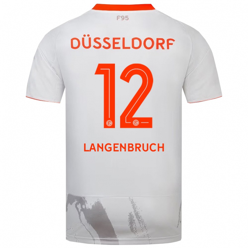 נשים Linus Langenbruch #12 לבן כתום הרחק ג'רזי 2025/26 חולצה קצרה