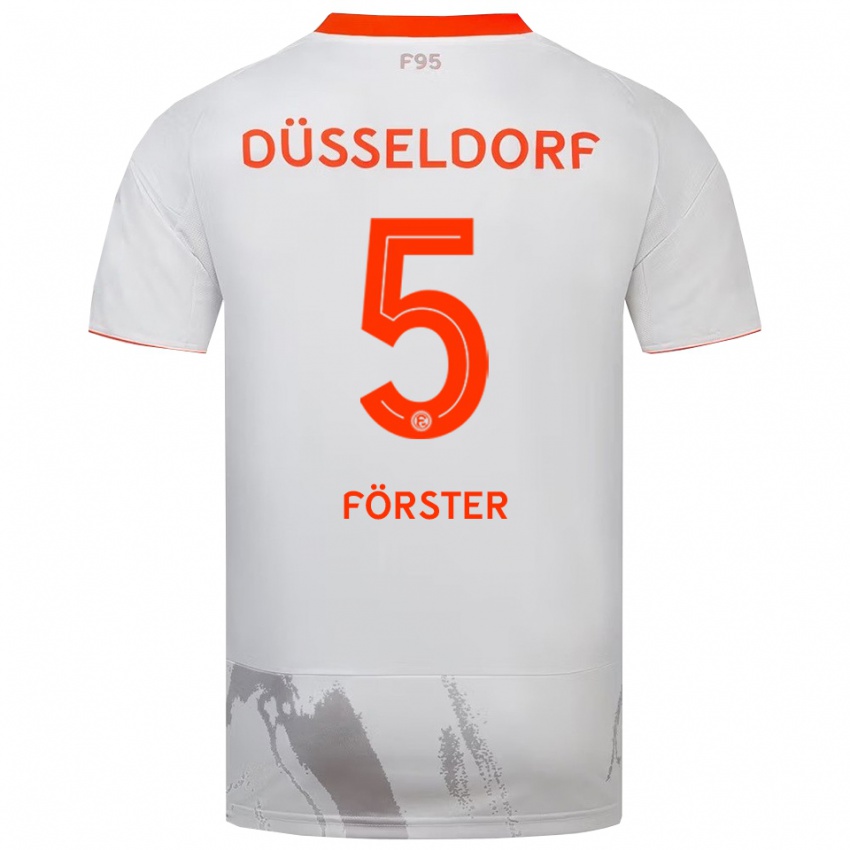 נשים נואה פורסטר #5 לבן כתום הרחק ג'רזי 2025/26 חולצה קצרה