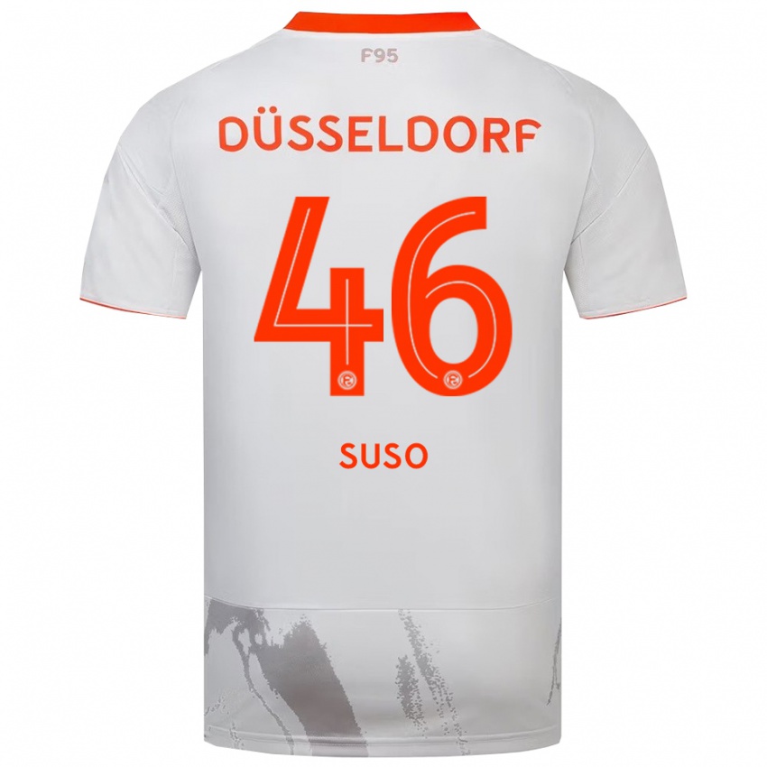 נשים קלאוס סימה סוסו #46 לבן כתום הרחק ג'רזי 2025/26 חולצה קצרה