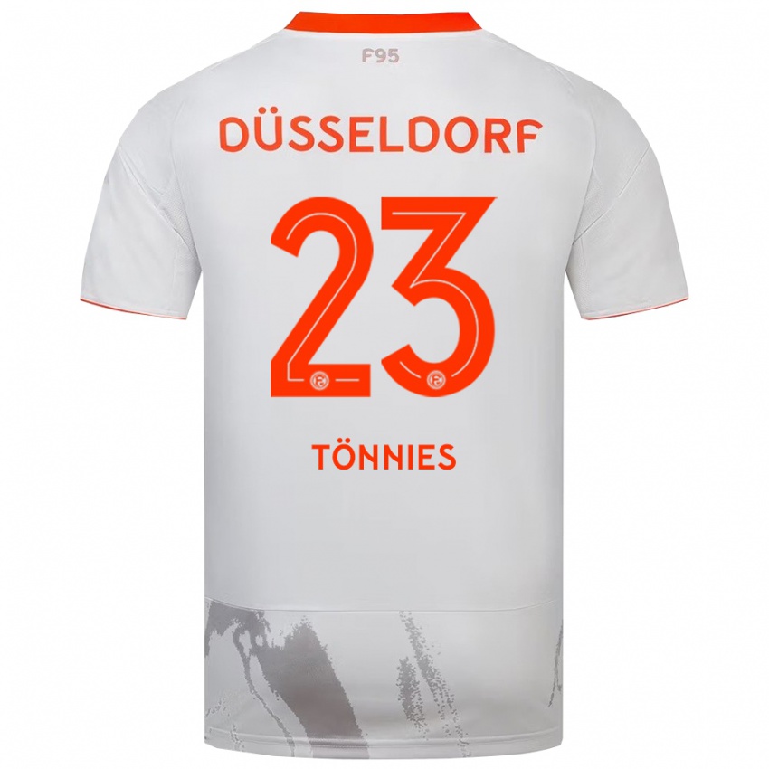 נשים Conor Tönnies #23 לבן כתום הרחק ג'רזי 2025/26 חולצה קצרה