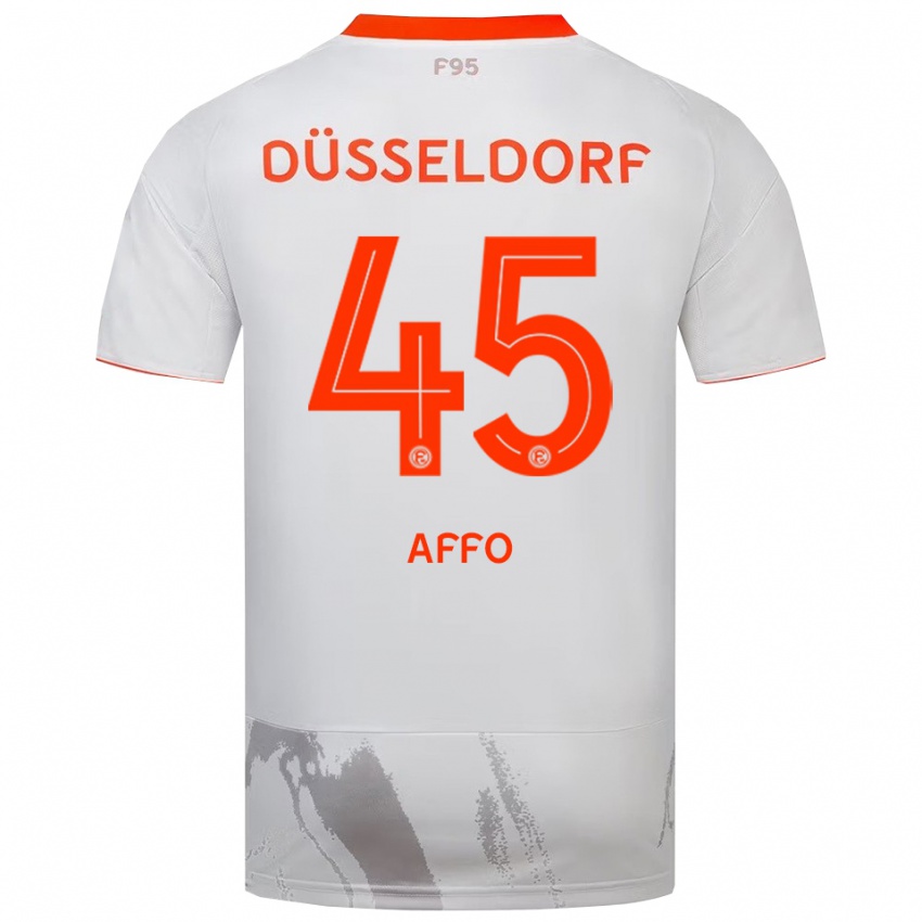 נשים Karim Affo #45 לבן כתום הרחק ג'רזי 2025/26 חולצה קצרה