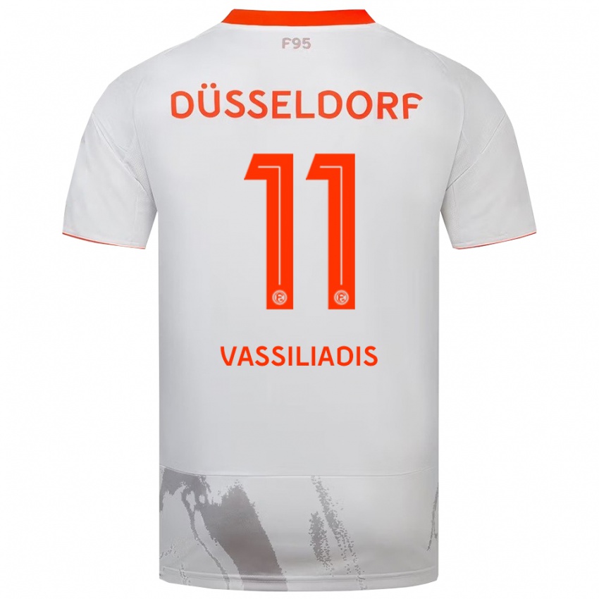 נשים Leonidas Vassiliadis #11 לבן כתום הרחק ג'רזי 2025/26 חולצה קצרה