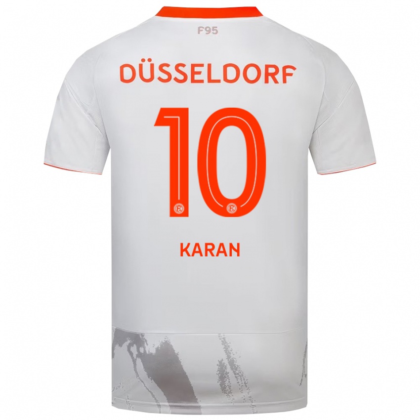 נשים מרקו קרן #10 לבן כתום הרחק ג'רזי 2025/26 חולצה קצרה