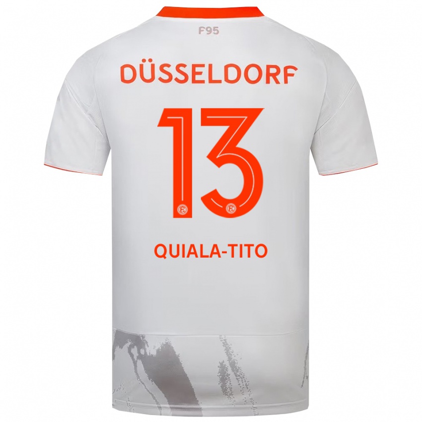 נשים דרין קוויאלה-טיטו #13 לבן כתום הרחק ג'רזי 2025/26 חולצה קצרה