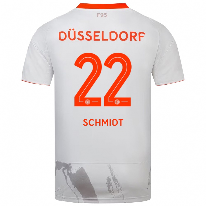 נשים Danny Schmidt #22 לבן כתום הרחק ג'רזי 2025/26 חולצה קצרה