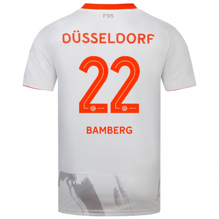 נשים ג׳וליאן במברג #22 לבן כתום הרחק ג'רזי 2025/26 חולצה קצרה