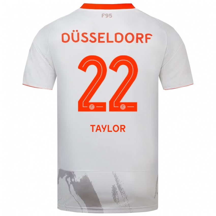 נשים Makaya Taylor #22 לבן כתום הרחק ג'רזי 2025/26 חולצה קצרה