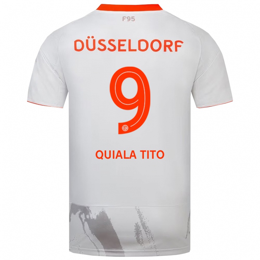 נשים מצ׳אק קוויאלה טיטו #9 לבן כתום הרחק ג'רזי 2025/26 חולצה קצרה