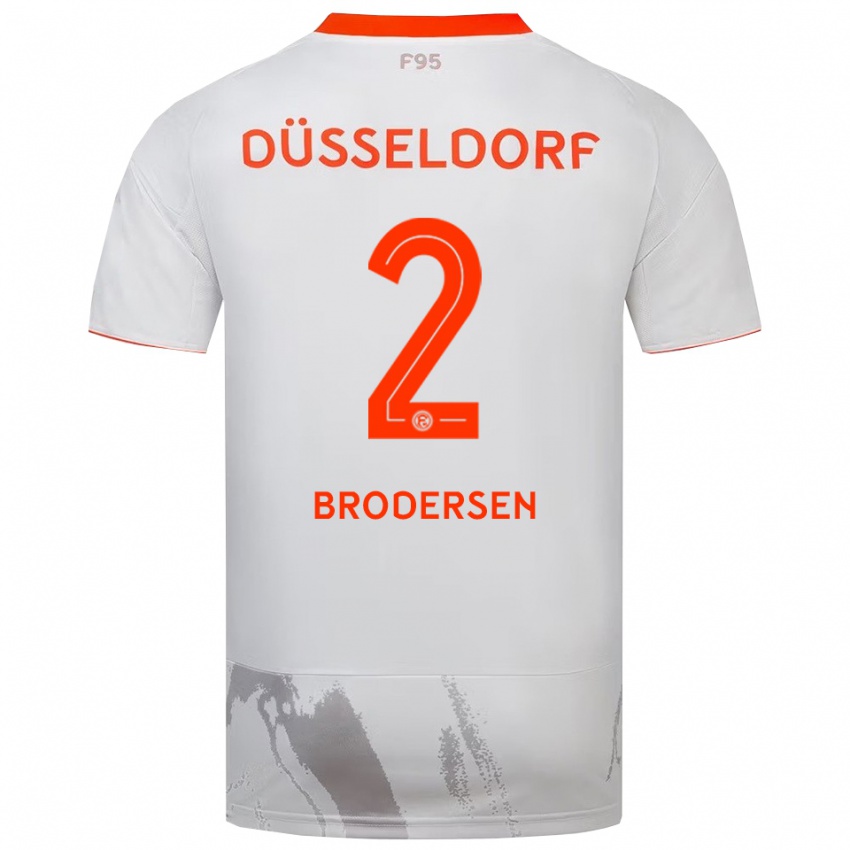נשים לאונרד אוגוסט ברודרזן #2 לבן כתום הרחק ג'רזי 2025/26 חולצה קצרה