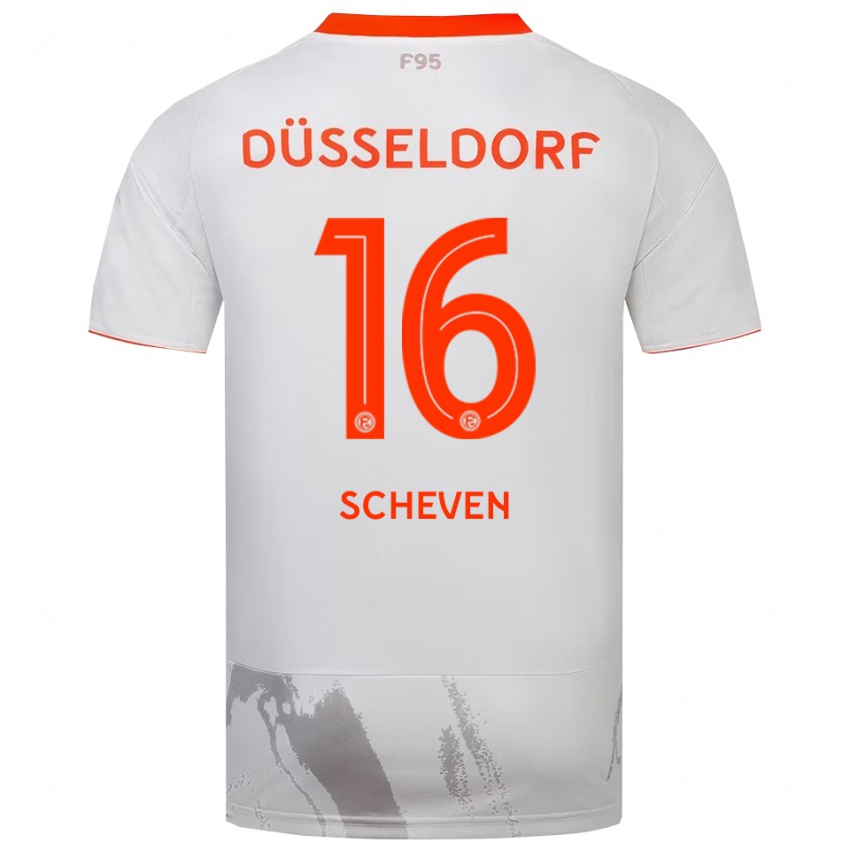 נשים Josua Scheven #16 לבן כתום הרחק ג'רזי 2025/26 חולצה קצרה