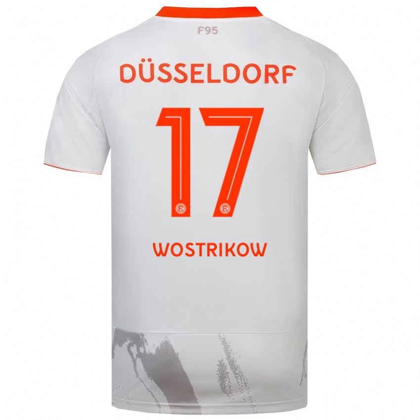 נשים Danil Wostrikow #17 לבן כתום הרחק ג'רזי 2025/26 חולצה קצרה