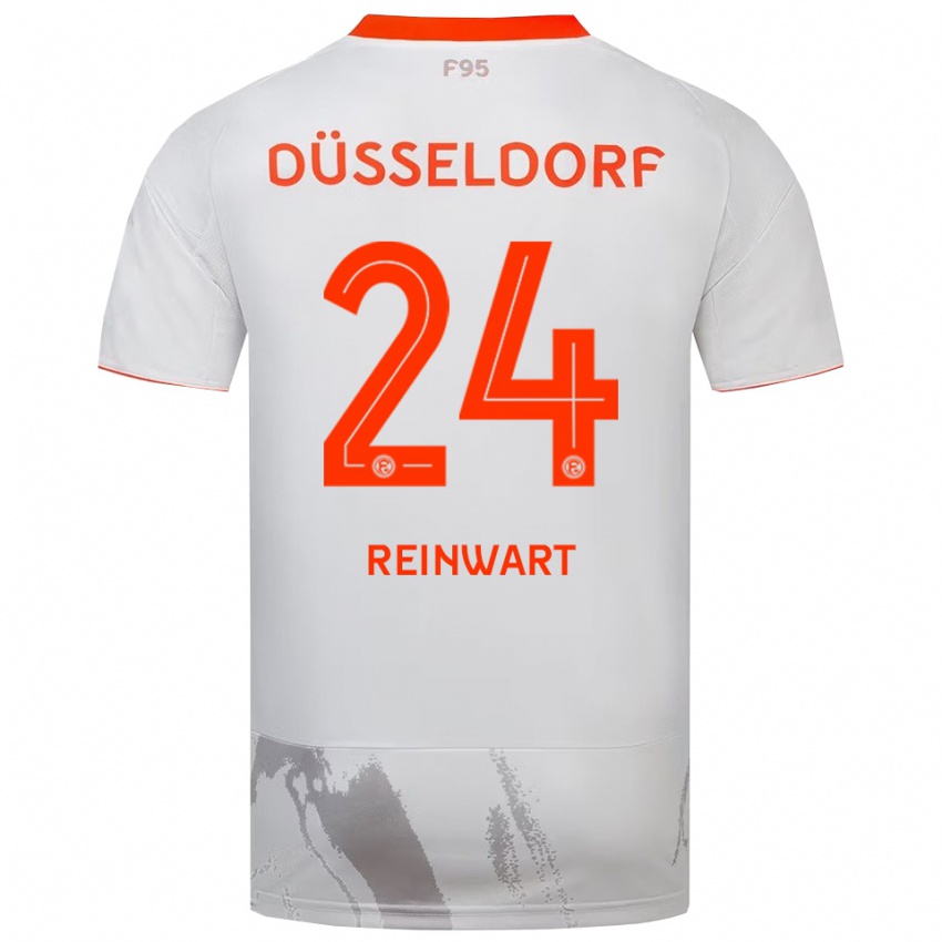 נשים פין ריינווארט #24 לבן כתום הרחק ג'רזי 2025/26 חולצה קצרה