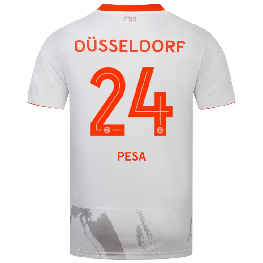 נשים אדריאן פשה #24 לבן כתום הרחק ג'רזי 2025/26 חולצה קצרה