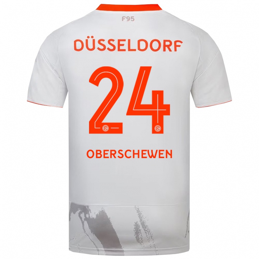 נשים Elias Oberschewen #24 לבן כתום הרחק ג'רזי 2025/26 חולצה קצרה