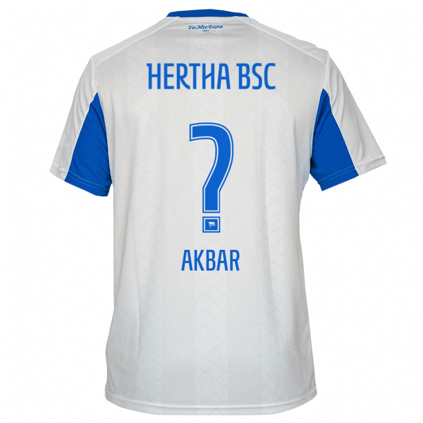 נשים Schikib Akbar #0 לבן כחול הרחק ג'רזי 2025/26 חולצה קצרה