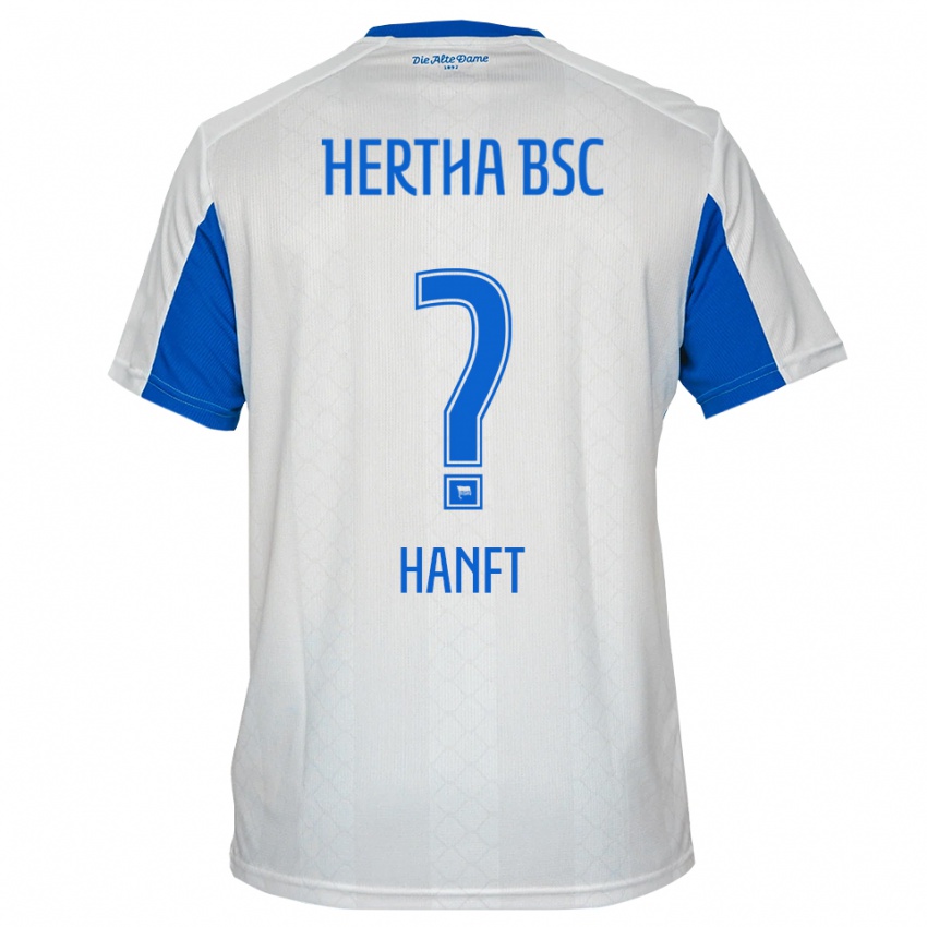 נשים David Hanft #0 לבן כחול הרחק ג'רזי 2025/26 חולצה קצרה