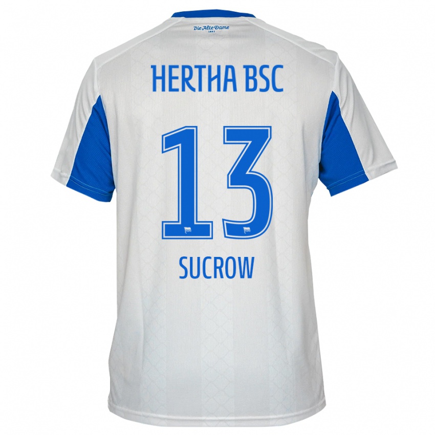 נשים Connor Sucrow #13 לבן כחול הרחק ג'רזי 2025/26 חולצה קצרה