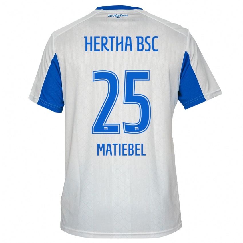 נשים Peter Matiebel #25 לבן כחול הרחק ג'רזי 2025/26 חולצה קצרה