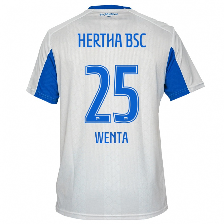 נשים Julian Wenta #25 לבן כחול הרחק ג'רזי 2025/26 חולצה קצרה