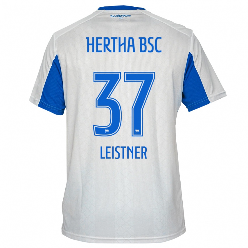 נשים טוני לייסטנר #37 לבן כחול הרחק ג'רזי 2025/26 חולצה קצרה