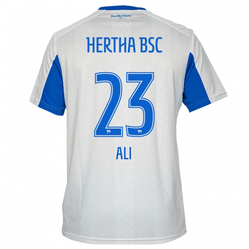 נשים Denniz Ali #23 לבן כחול הרחק ג'רזי 2025/26 חולצה קצרה