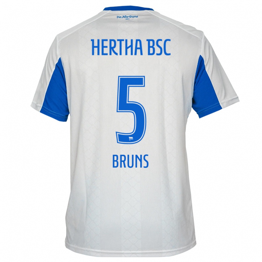 נשים מאתיס ברונס #5 לבן כחול הרחק ג'רזי 2025/26 חולצה קצרה