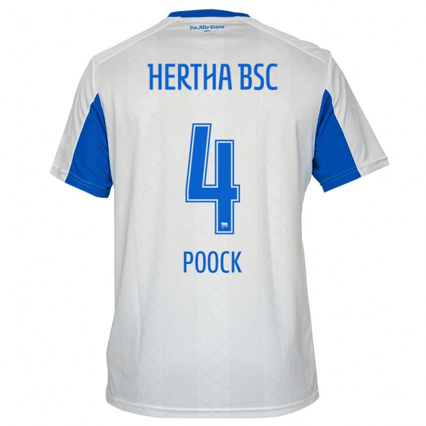 נשים סווניה פוק #4 לבן כחול הרחק ג'רזי 2025/26 חולצה קצרה