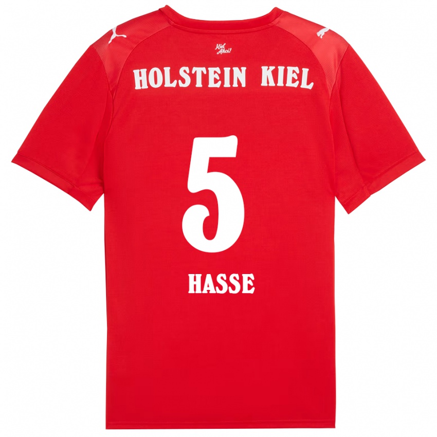 נשים Laura Hasse #5 אדום כחול הרחק ג'רזי 2025/26 חולצה קצרה