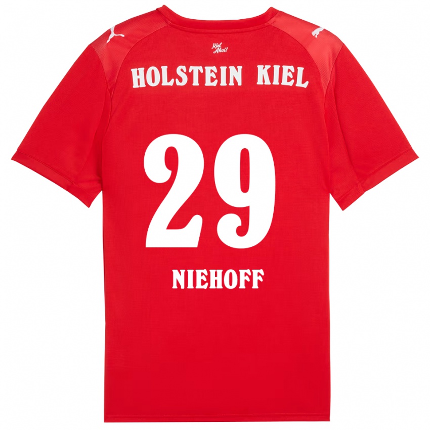 נשים ניקלאס ניהוף #29 אדום כחול הרחק ג'רזי 2025/26 חולצה קצרה