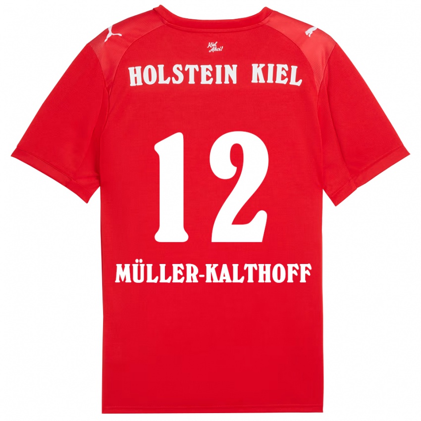 נשים Henrie Müller-Kalthoff #12 אדום כחול הרחק ג'רזי 2025/26 חולצה קצרה
