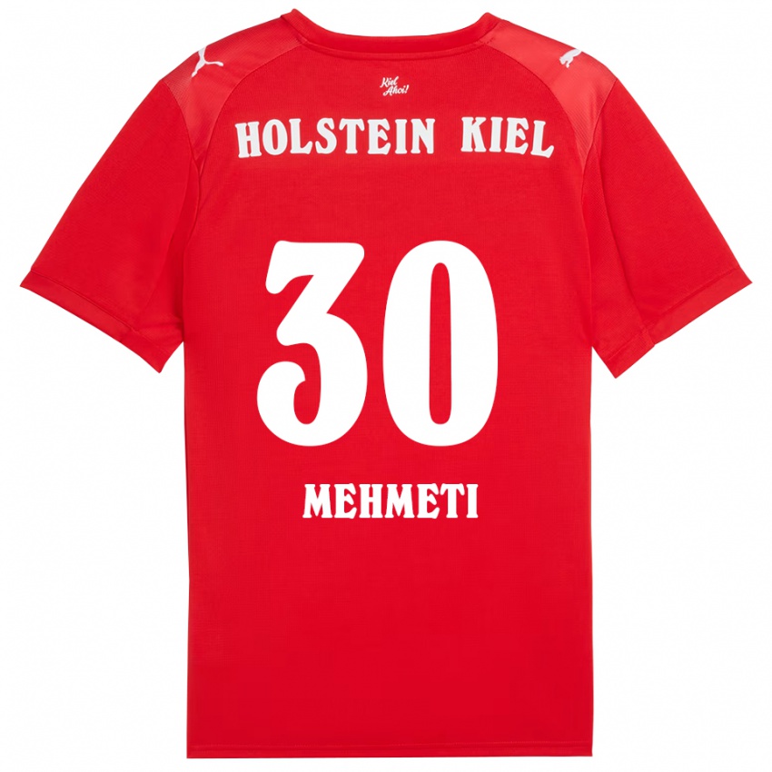 נשים Valton Mehmeti #30 אדום כחול הרחק ג'רזי 2025/26 חולצה קצרה